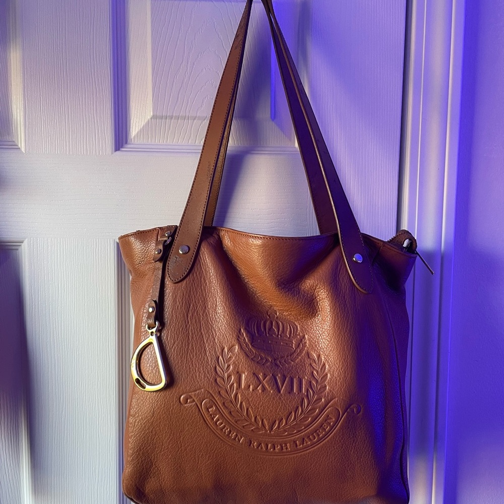 Lauren by Ralph Lauren Putnam leather tote